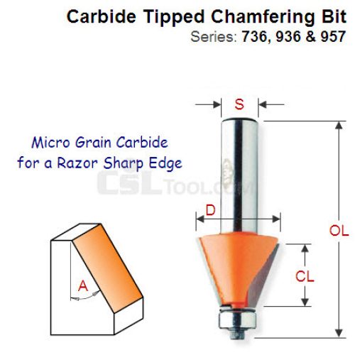 11.25 degree Premium Quality Chamfering Bit 957.504.11