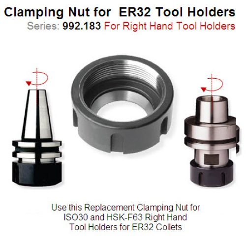 Right-Hand ClampingNut for ER32 Toolholder 992.183.01