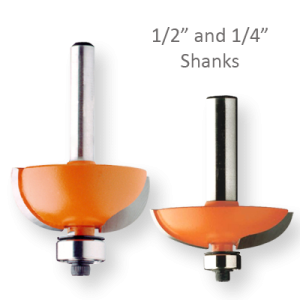 Coving with 1/4" and 1/2" Shanks