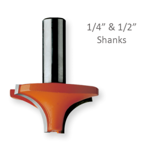 Ovolo Router Bits with 1/4" and 1/2" Shanks